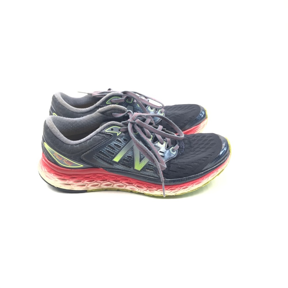 New Balance Men’s Fresh Foam Shoes Black/Red - Picture 2 of 6